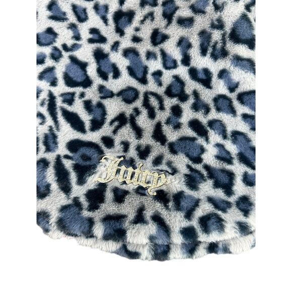 NWT Dog Coat- Pet Clothes- Girl Pup Sz Large- Leopard Print Gray Blue- Juicy - Picture 7 of 9